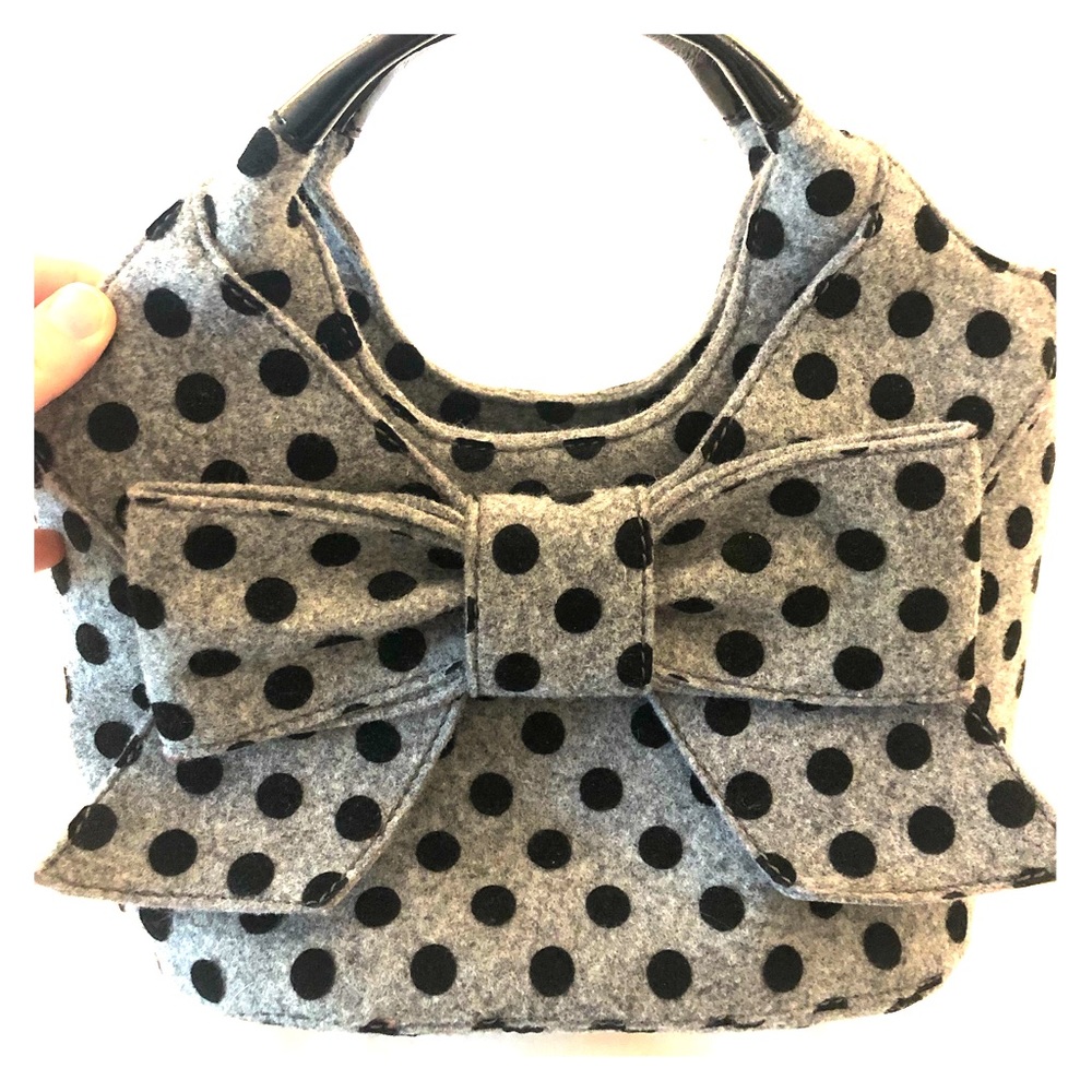 Kate Spade Felt Polka Dot Bag in Good Condition